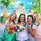 Hello Summer Beach Photo Backdrop, Schools Out for Summer Backdrop, End of School Year Party Decorations, 71 x 43 Inch